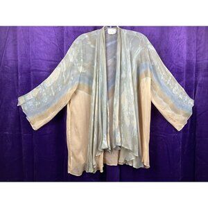 NWOT ARTWEAR Silk Hand Painted Lagenlook Nomads Of The Desert Tunic Cardigan